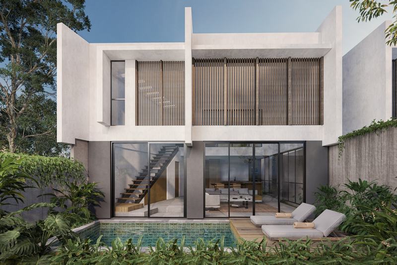 7STARS: villa with a pool in the inner courtyard, developer's render