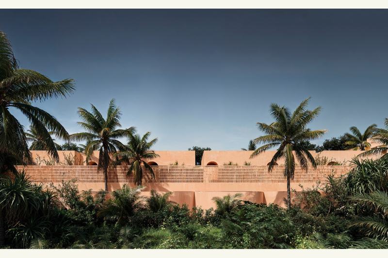 Ahau Gardens: terracotta facades at sunset, developer's render