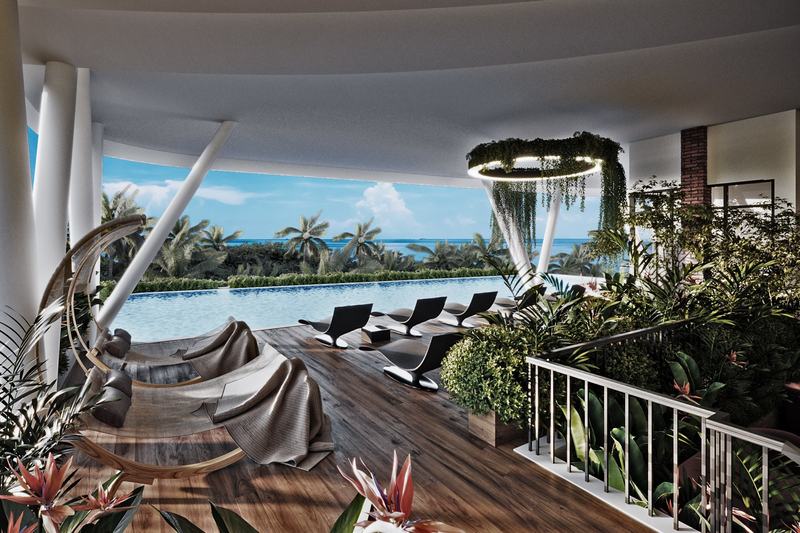 Anta Residence: sun loungers by the pool