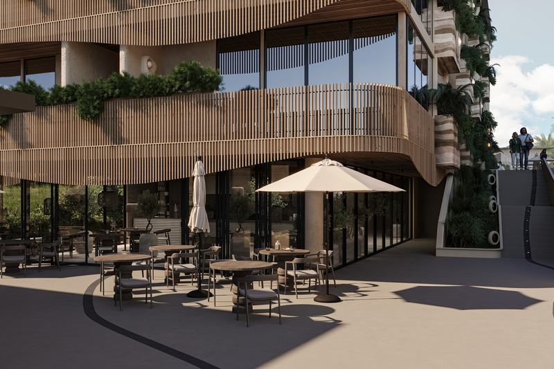AURA Wellness Resort: cafetería en la planta baja