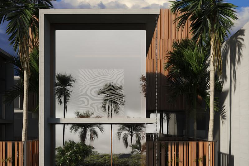 Axis One 1BR: the high portal at the villa entrance