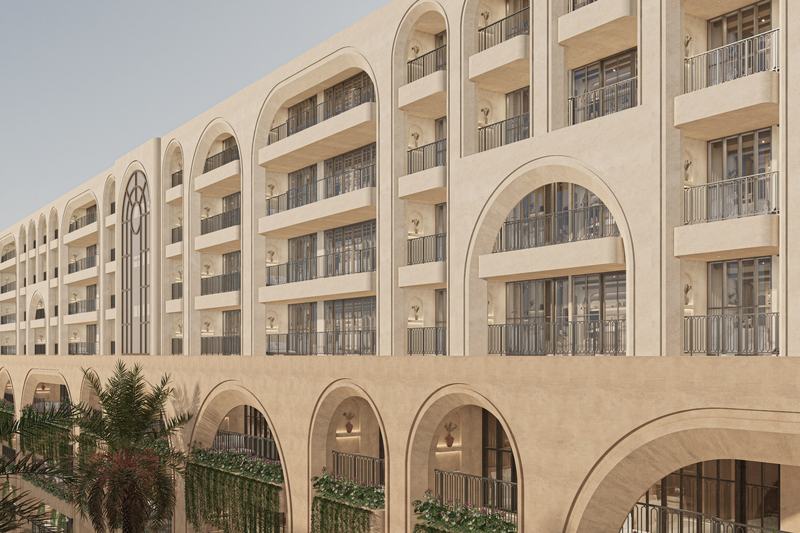 AZORIA Solea: covered arcade under the balconies