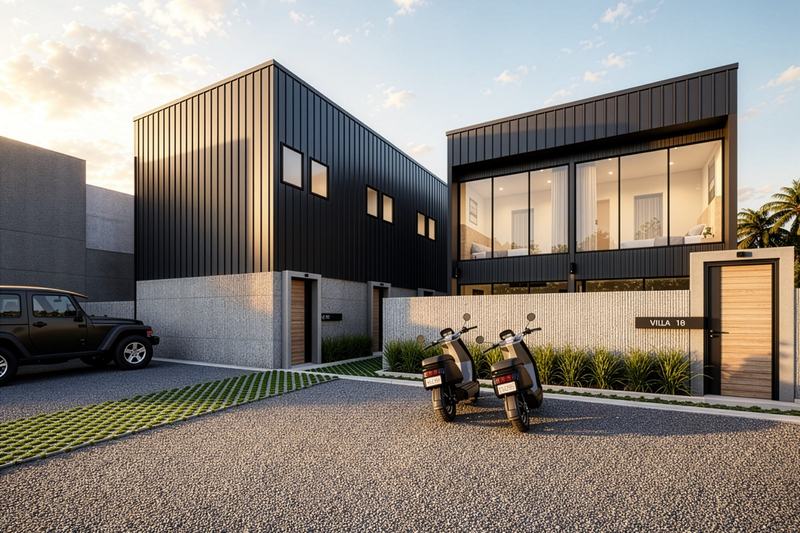 Balangan 3.0: driveway and facades