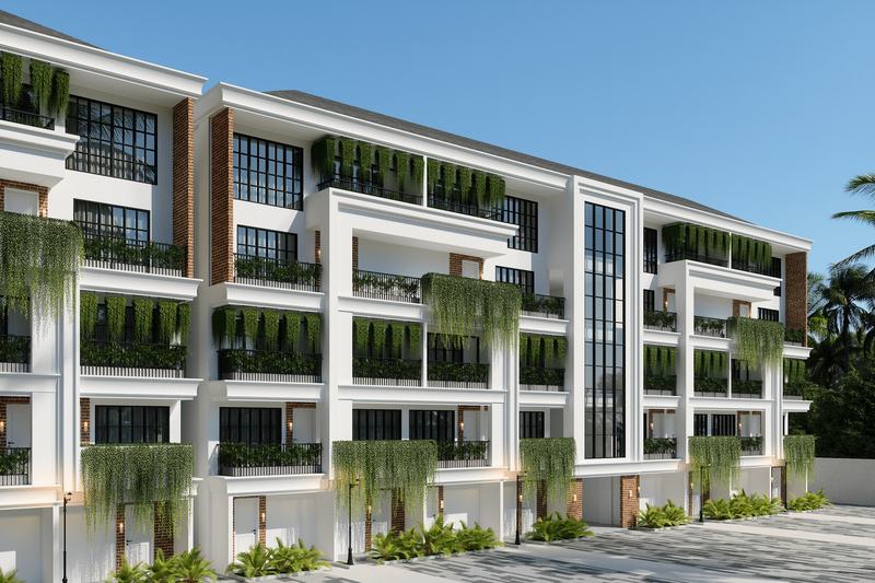 Beraban Luxury Lofts: front of the residential blocks