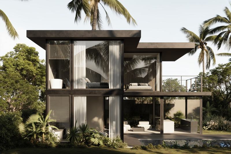 Dreamland Villas 3BR: garden side of the house