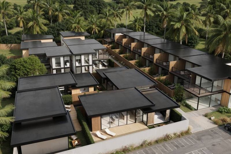 Dreamland Villas: aerial view of the complex