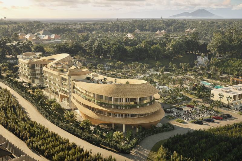 Elysium eco-city studio: residential blocks among the gardens