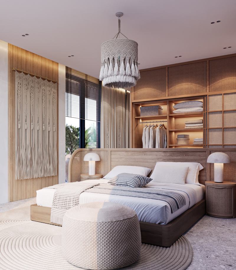 Villa S render: main bedroom