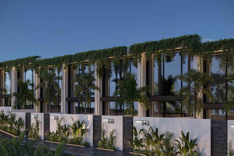 Five Oceans: the lane of villas with numbered doors