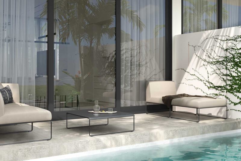 Five Oceans: pool and shaded lounge terrace of a two-bedroom villa