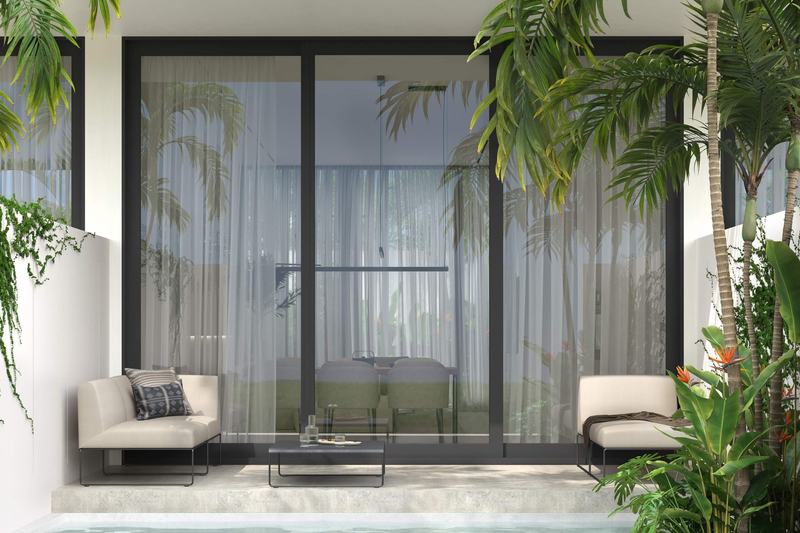 Five Oceans: one-bedroom villa with pool and glass walls