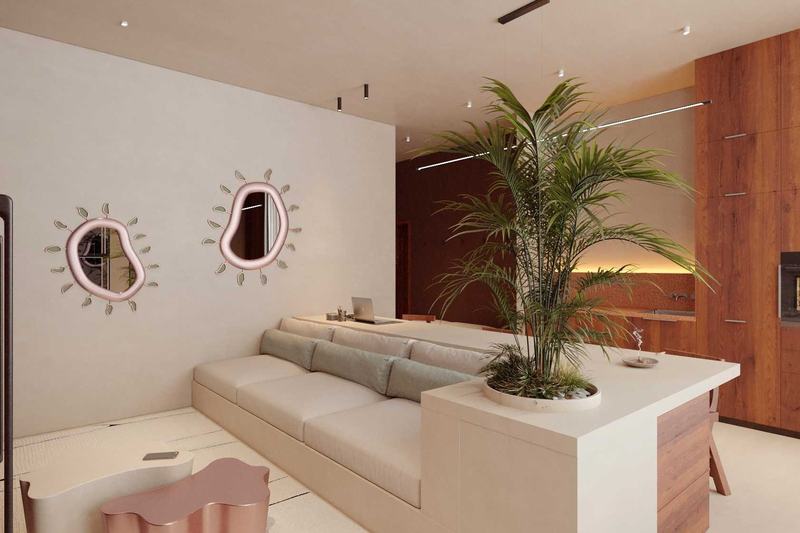 Gate 11 studio: the living area