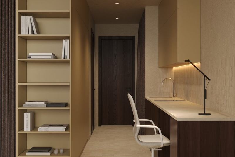 Kedungu 1BR Terrace: desk set against the window