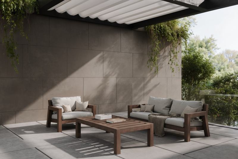 ONSIDER villa 4: rooftop terrace with a canopy, render