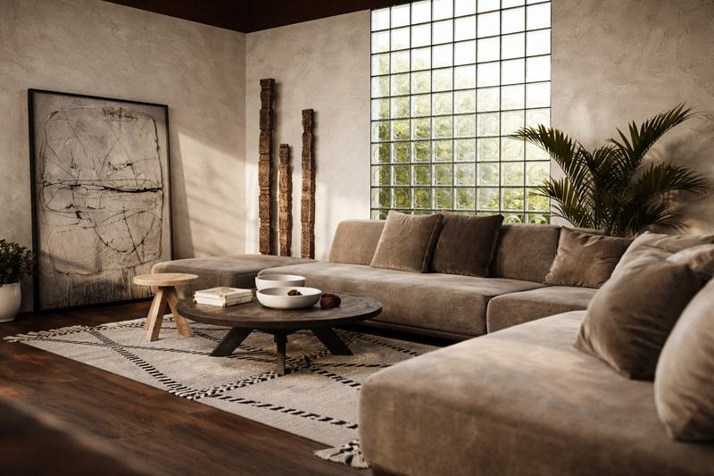 Re-Imagined Villa 4BR: render of a living room in the complex