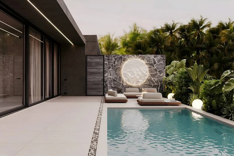SECRET by INSHI 2BR villa: poolside terrace
