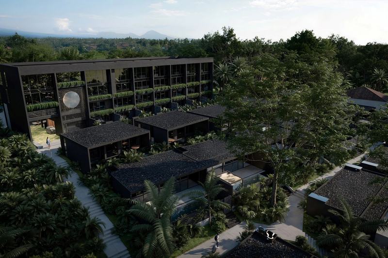 SECRET by INSHI compact 1BR: apartment block among the jungle trees