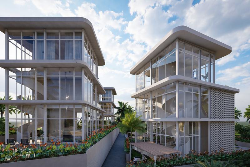 Seseh Ocean Breeze: واجهات فلل بجدران زجاجية