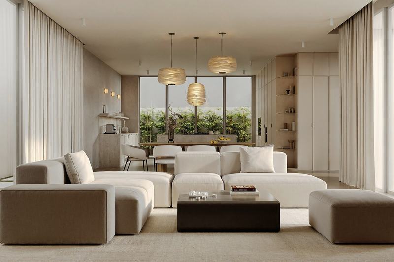 Seseh Sands 3BR: soft seating in the living room