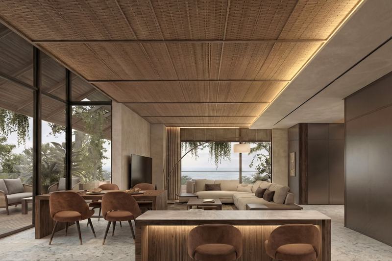 SOLAN by Rait Living Spaces: living room with an ocean view, render