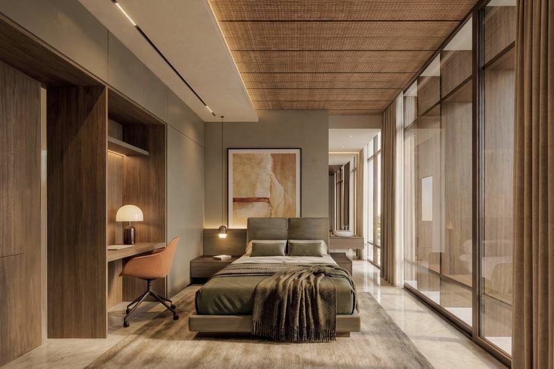 SOLAN by Rait Living Spaces: bedroom opening to a terrace, render