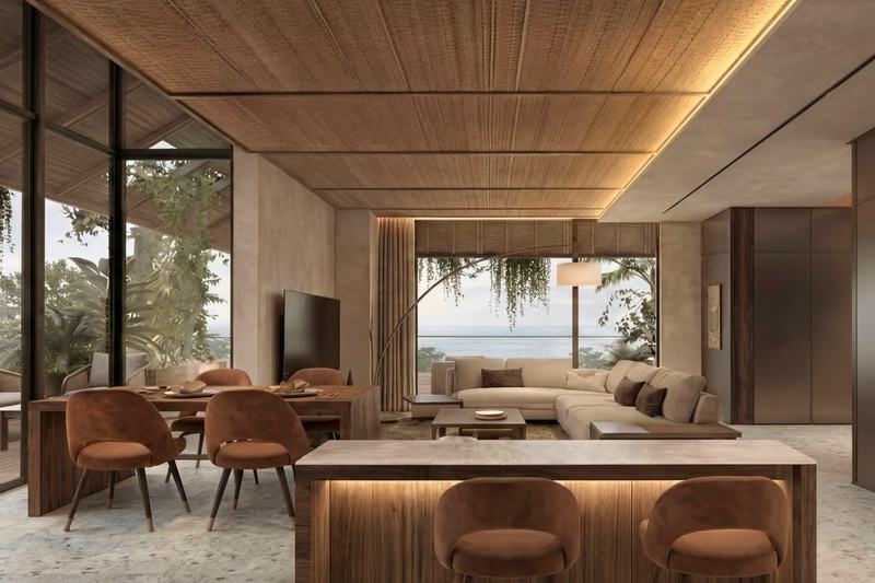 SOLAN by Rait Living Spaces: dining area by the kitchen, render