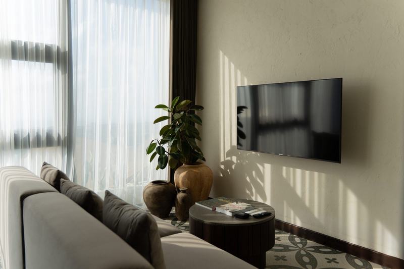 Sunny Samudra: seating by a panoramic window, developer photo