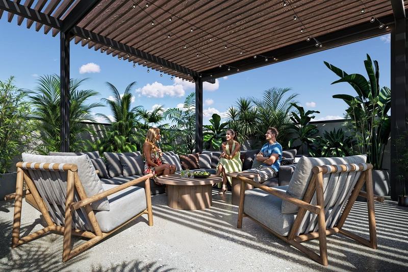 SWOI Berawa: lounge area on the roof