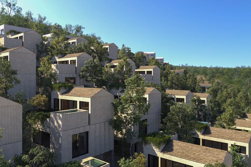 Three-bedroom villa at Tamora Axis: the villa lanes and gardens