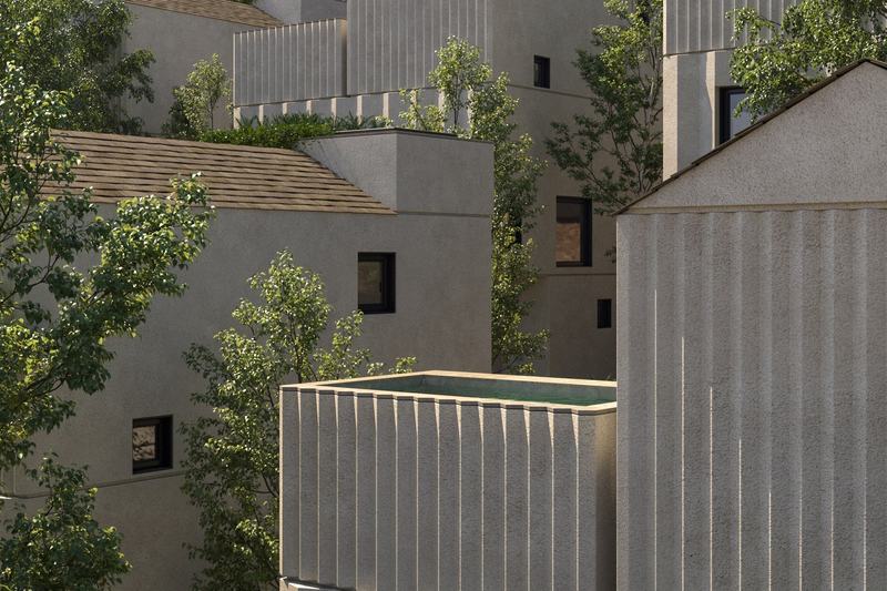 Three-bedroom villa at Tamora Axis: louvered building fronts