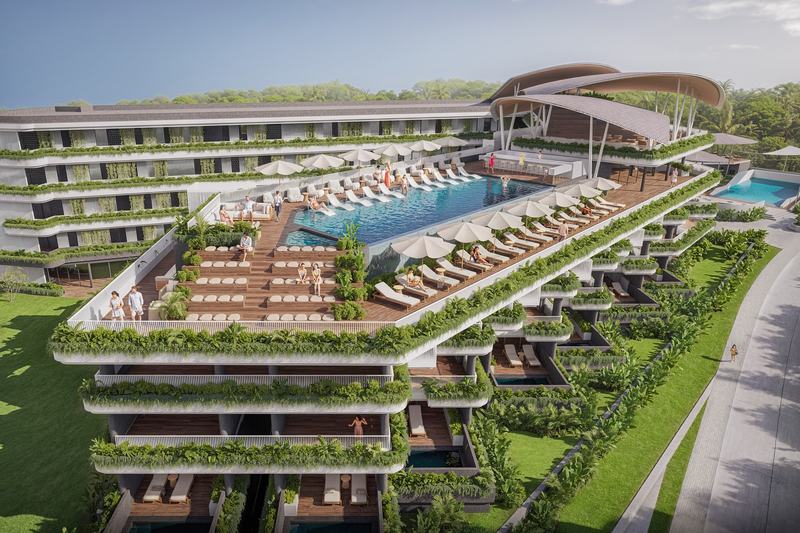 The Sense: rooftop pool and lounge