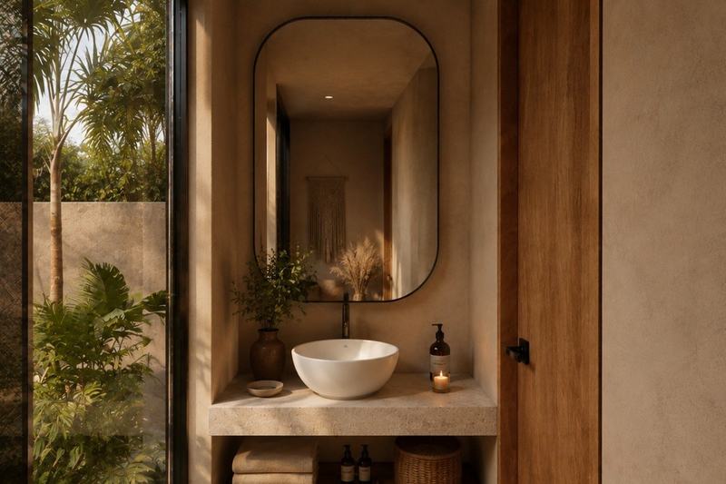 One-bedroom villa near Nunggalan: bathroom (render)