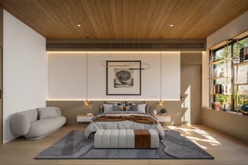Eight-bedroom villa in Nunggalan, Uluwatu: bedroom (render)