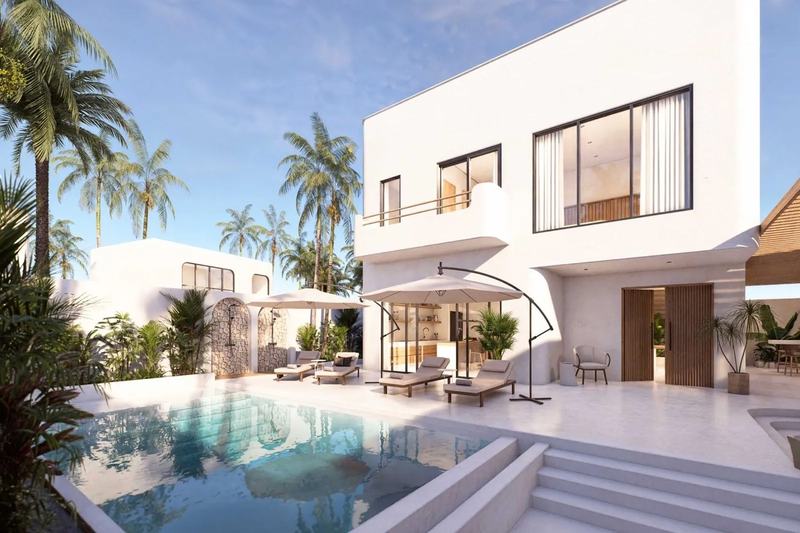 Uluwatu Art Villas: 2BR villa with pool and facade
