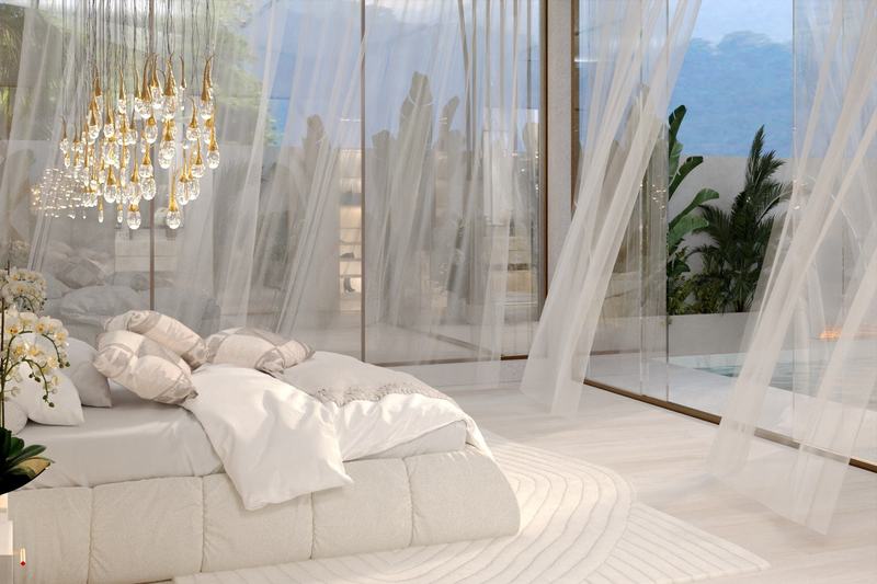 Umalas villa render: main bedroom