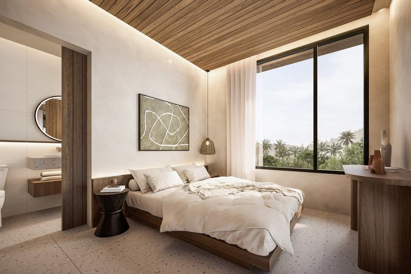 Vasana: bedroom window onto greenery