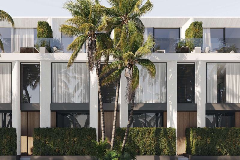 White Palm: villa facades with terraces