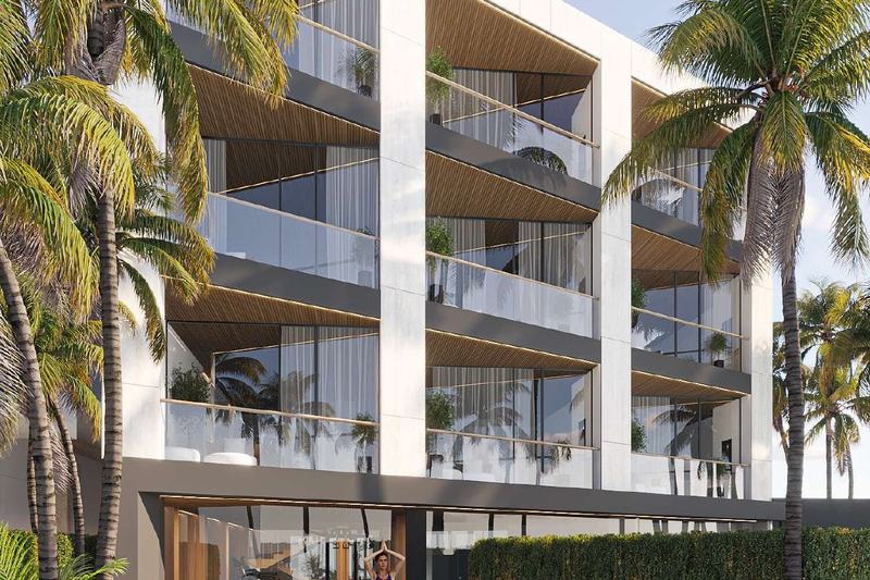 White Palm: apartment balconies