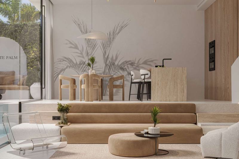 White Palm 1BR: apartment living room