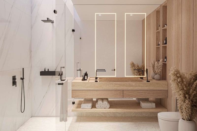 White Palm, 1 dormitorio: baño con ducha