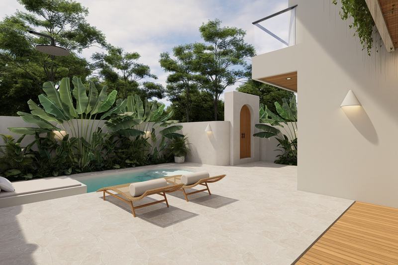 White Sand Villas: inner courtyard around the pool