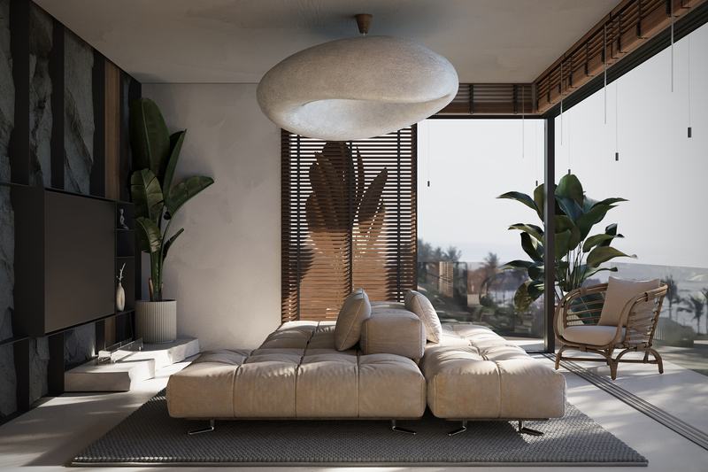 Y-WAY: sofa by the tall window