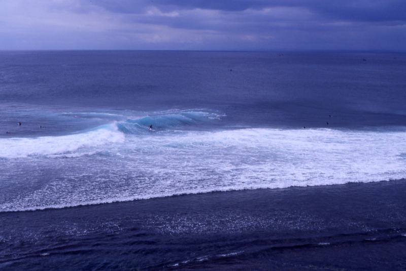Bukit peninsula coastline in Bali from above