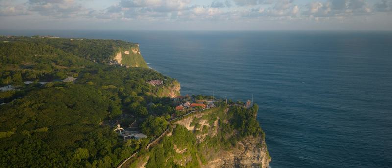 Uluwatu cliffs above the ocean, Bali