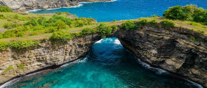 Cliffs above the ocean, Bali